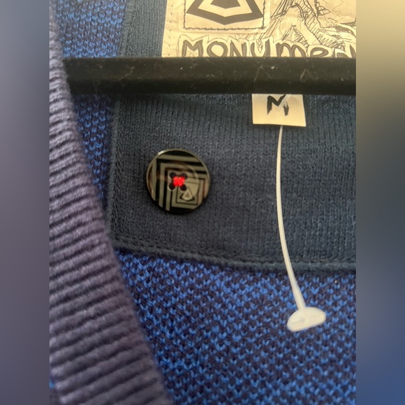 Monument vs the Masses Cardigan Blue Sz M NWT - Picture 4 of 10